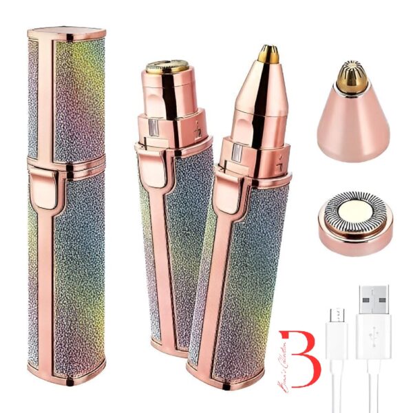 Portable eyebrow trimmer for women, epilator for women, facial hair remover for women,Face, Lips, Nose Hair Removal Electric Trimmer with Light