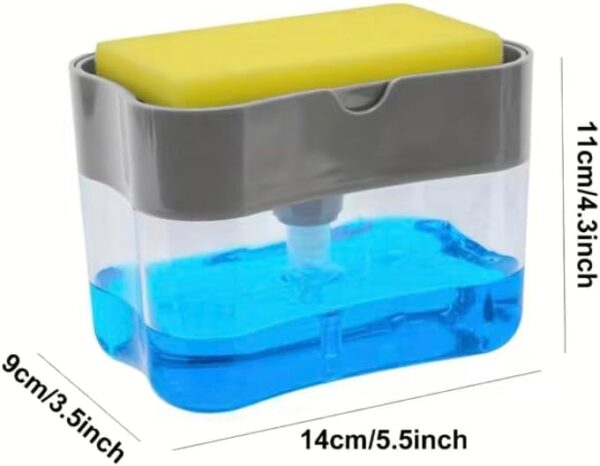 Dishwashing Liquid Press, Cleaning Pan, Kitchen Type Automatic Liquid Filling Box, Scouring Pad, Dish Washing And Pan Washing Utensil, Soap Liquid Box - Image 5