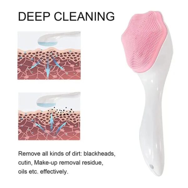 Handheld Silicone Face Scrubber Exfoliator, Ooloveminso Face Brushes for Cleansing and Exfoliating, Manual Facial Cleansing Brush, Gentle Soft Face Wash Brush for Sensitive, Delicate, Dry Skin - Image 5
