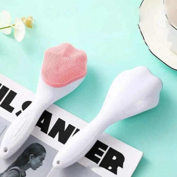 Handheld Silicone Face Scrubber Exfoliator, Ooloveminso Face Brushes for Cleansing and Exfoliating, Manual Facial Cleansing Brush, Gentle Soft Face Wash Brush for Sensitive, Delicate, Dry Skin - Image 6