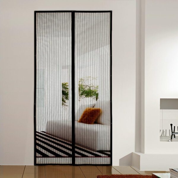 Magnetic Screen Door 36"x83",Durable Fiberglass Mesh Curtain ,Keep Mosquito Out and Let Fresh Air-Sunlight in,Self Sealing Magnets Screen Door mesh,Pet and Kid Friendly-Black - Image 7