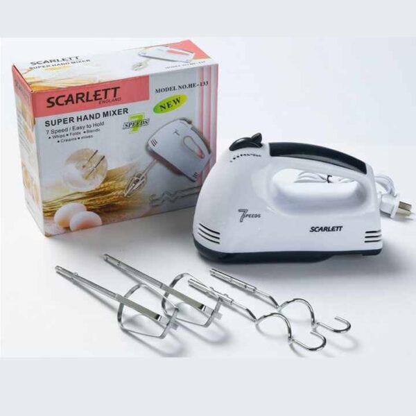 7-Speed Stainless Steel Hand Mixer for Effortless Cooking - Image 3