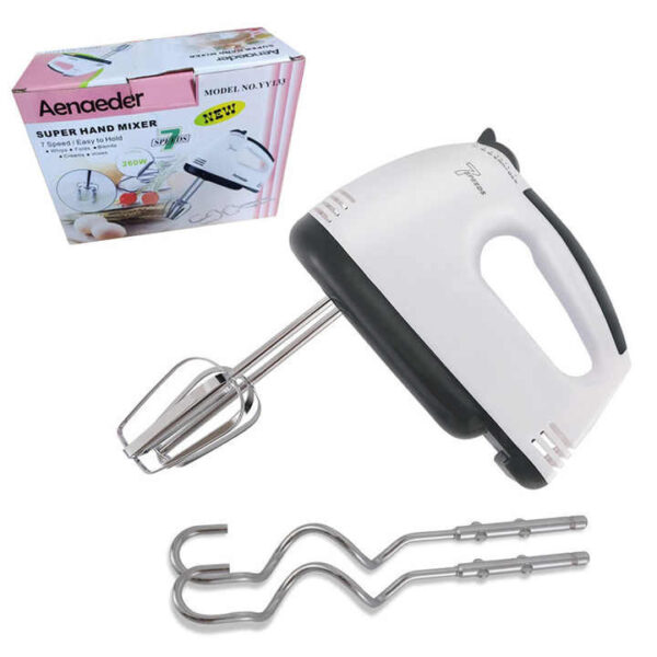 7-Speed Stainless Steel Hand Mixer for Effortless Cooking - Image 8