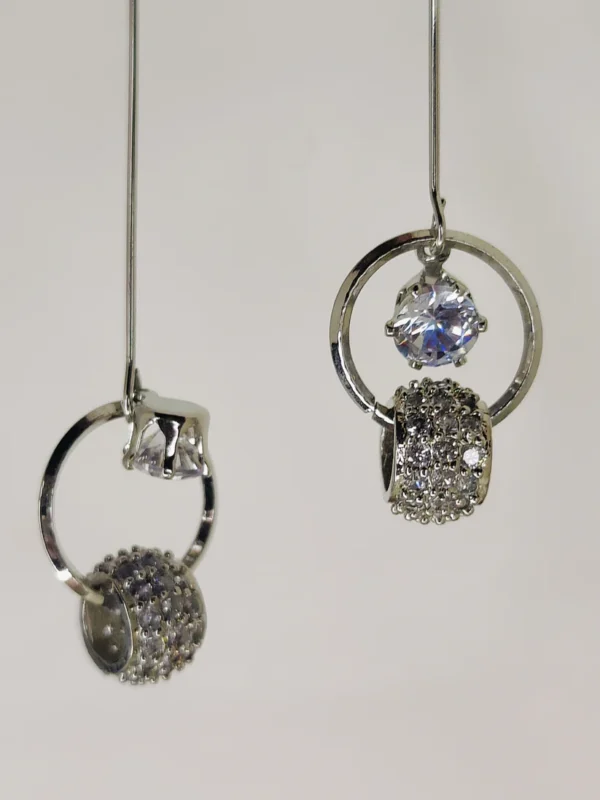 Elegant Zircon Gemstone Stud Earrings for Girls/ Women- Trendy Korean Fashion Jewelry