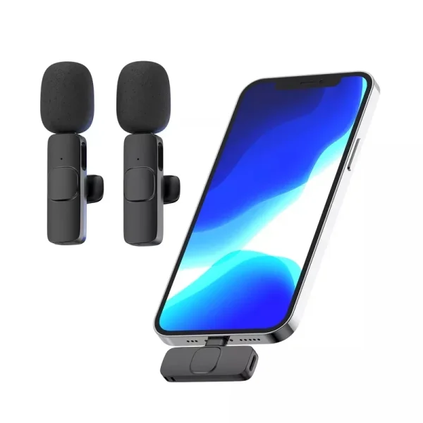 K8 Type-c Wireless Lavalier Microphone Portable Audio Video Recording Mic For Type C Android Live Game Mobile Phone Mic For Vlog Interview Podcast Live Streaming - Image 5
