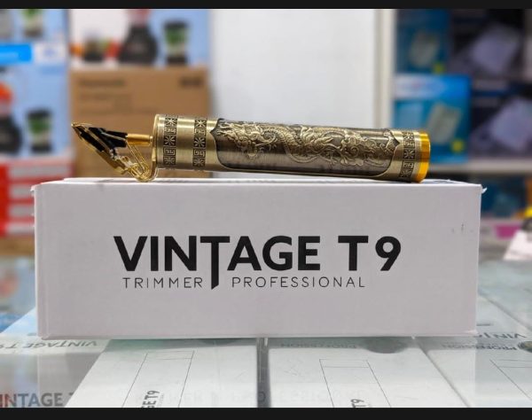 Metal Body – Vintage T9 Trimmer And Hair Clipper Cutting Machine For Men | Dragon Design | Golden Color Trimmer - Image 5