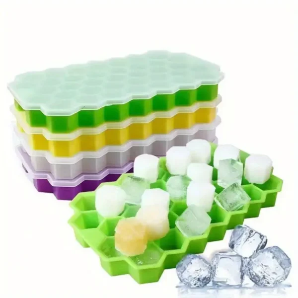 Silicone Ice Cube Trays With Lid 1pcs - Image 3